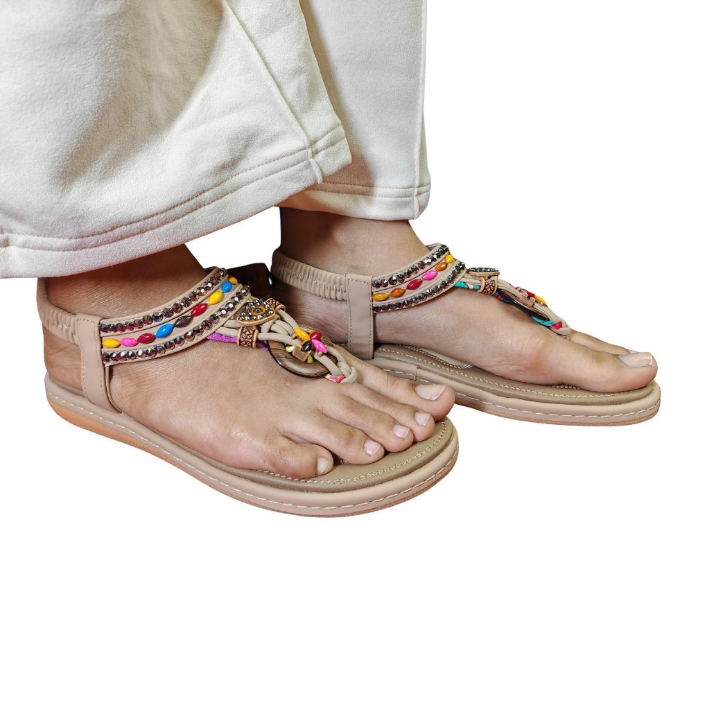 SIKETU Elegant women’s sandals -Beige